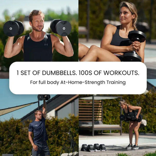 ProFit Max Smart Dumbbells - 5-80 lbs Digital Adjustment